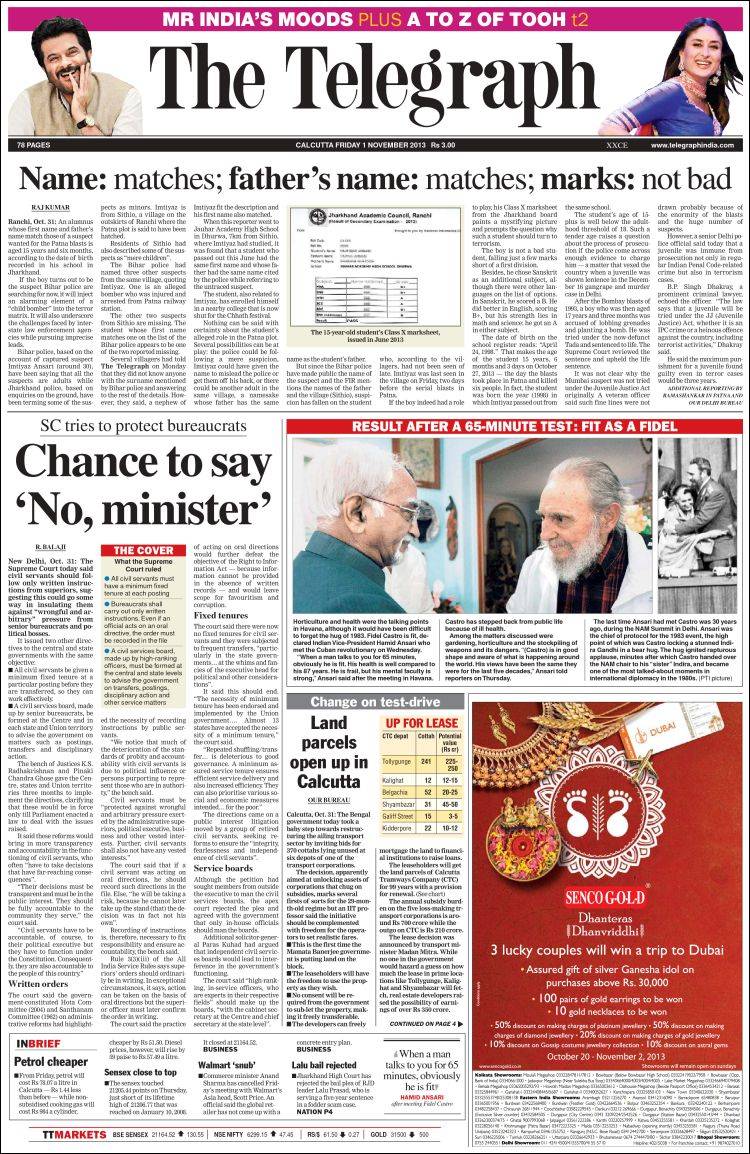 Telegraph_india-2013-11-01